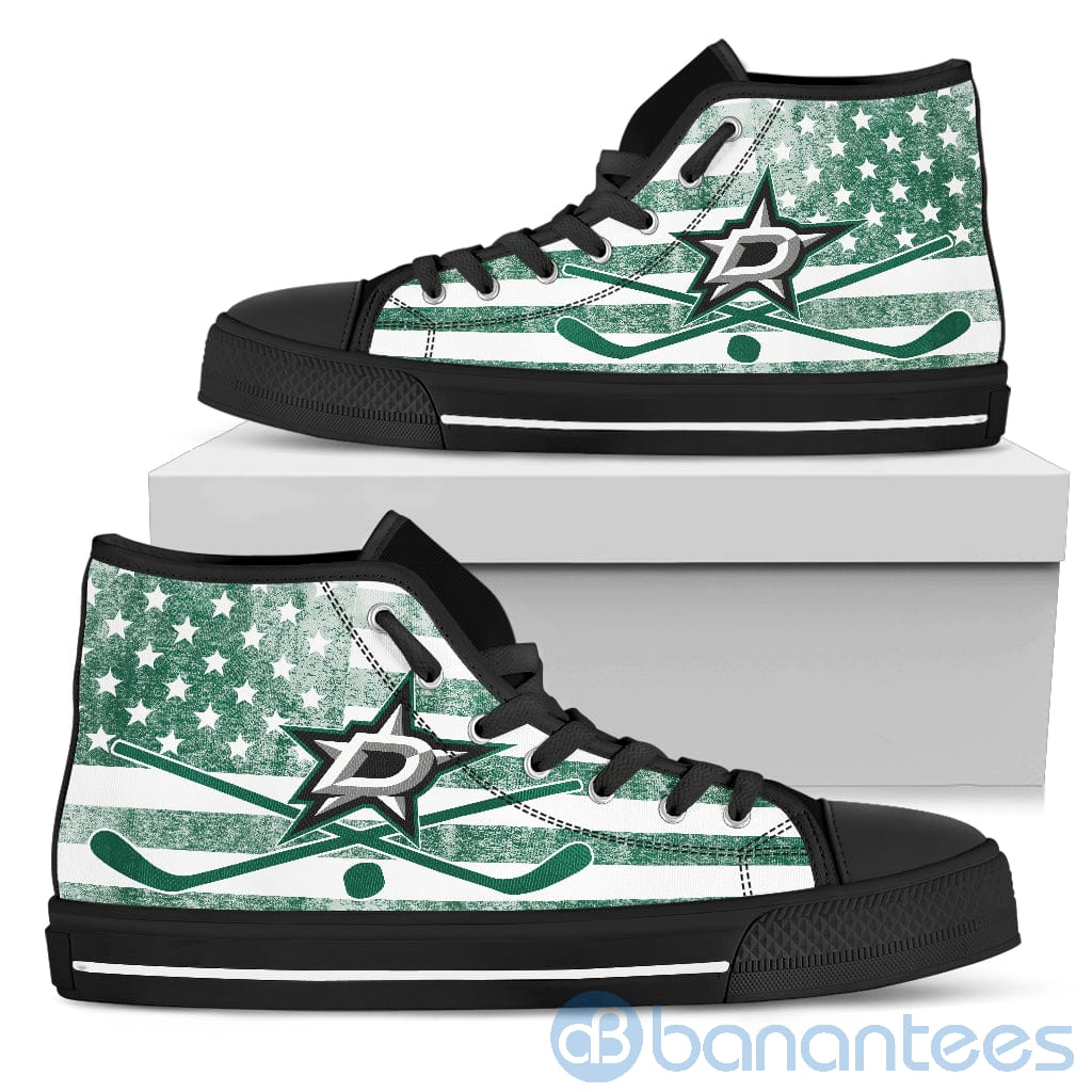 american-flag-style-dallas-stars-high-top-shoes-3-U5CUh.jpg American Flag Style Dallas Stars High Top Shoes Product Photo