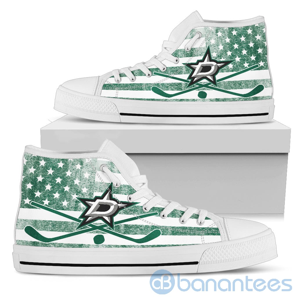 american-flag-style-dallas-stars-high-top-shoes-4-0OFmp.jpg American Flag Style Dallas Stars High Top Shoes Product Photo