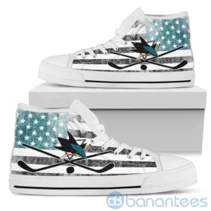 american flag style san jose sharks high top shoes 4 8gJhN 300x300 image American Flag Style San Jose Sharks High Top Shoes Product Photo