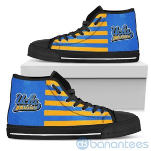 American Flag With Logo Of UCLA Bruins High Top Shoes Product Photo