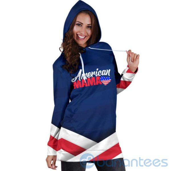 American Mama Lover Hoodie Dress For Women Product Photo