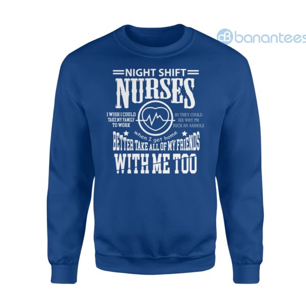 Amusing Nurse Novelty For Beloved Night Shift Nurses Sweatshirt Product Photo