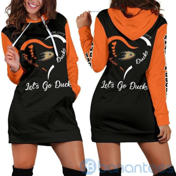 Anaheim Ducks Hoodie Dress For Women Product Photo