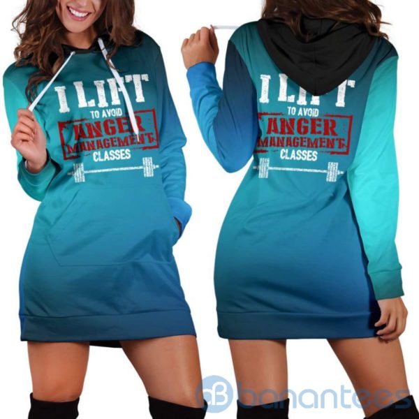 Anger Management Hoodie Dress For Women Product Photo