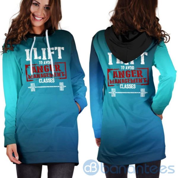 Anger Management Hoodie Dress For Women Product Photo