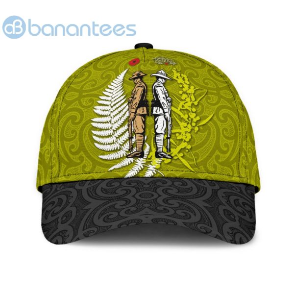 Anzacay Australia And Kiwi Soldier Wattle Silver Fern Cap Product Photo