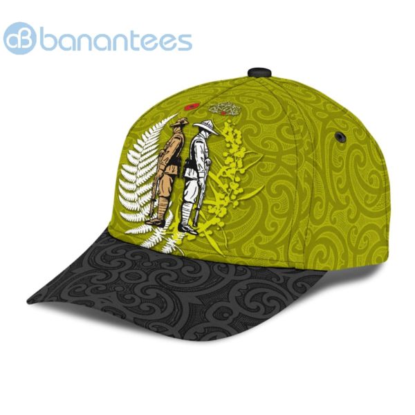 Anzacay Australia And Kiwi Soldier Wattle Silver Fern Cap Product Photo