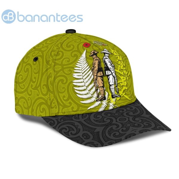 Anzacay Australia And Kiwi Soldier Wattle Silver Fern Cap Product Photo