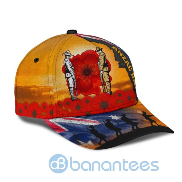 Anzacay Australia Flag Remember All Over Printed 3D Cap Product Photo