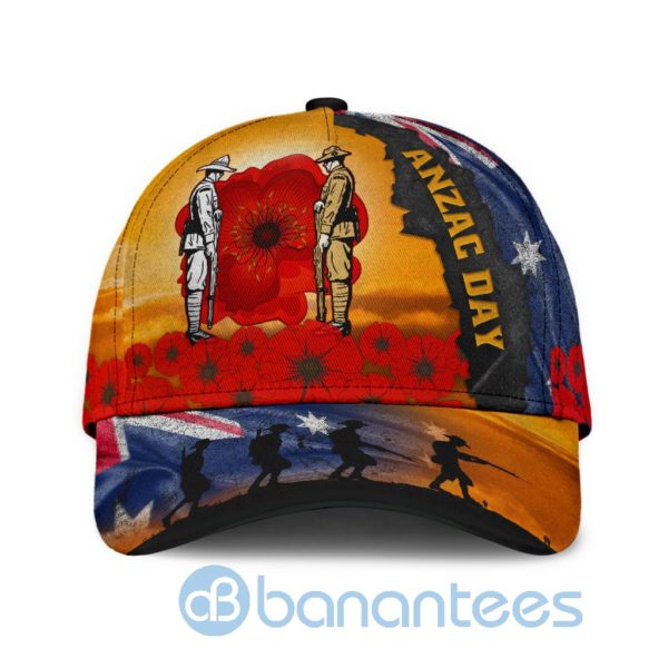 Anzacay Australia Flag Remember All Over Printed 3D Cap Product Photo