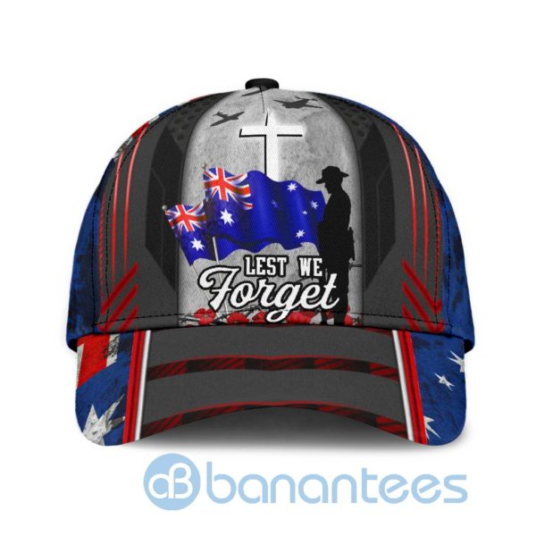 Anzacay Australia God Lest We Forget 3D All Over Printed 3D Cap Product Photo