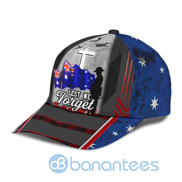 Anzacay Australia God Lest We Forget 3D All Over Printed 3D Cap Product Photo