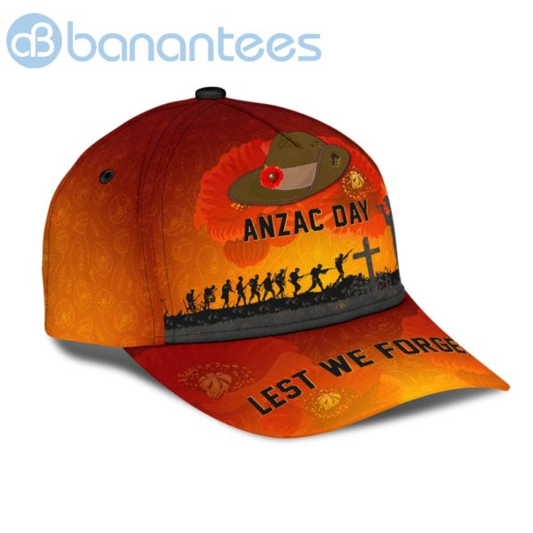 Anzacay Australia Lest We Forget Orange All Over Printed 3D Cap Product Photo