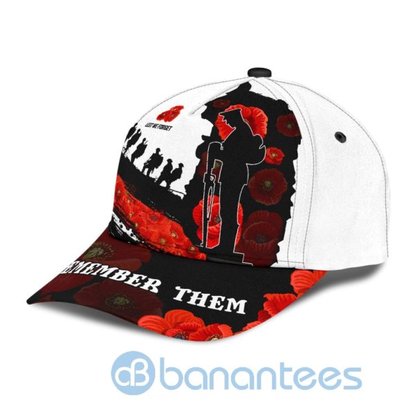 Anzacay Australia Lest We Forget Poppy Culture All Over Printed 3D Cap Product Photo