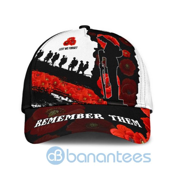 Anzacay Australia Lest We Forget Poppy Culture All Over Printed 3D Cap Product Photo