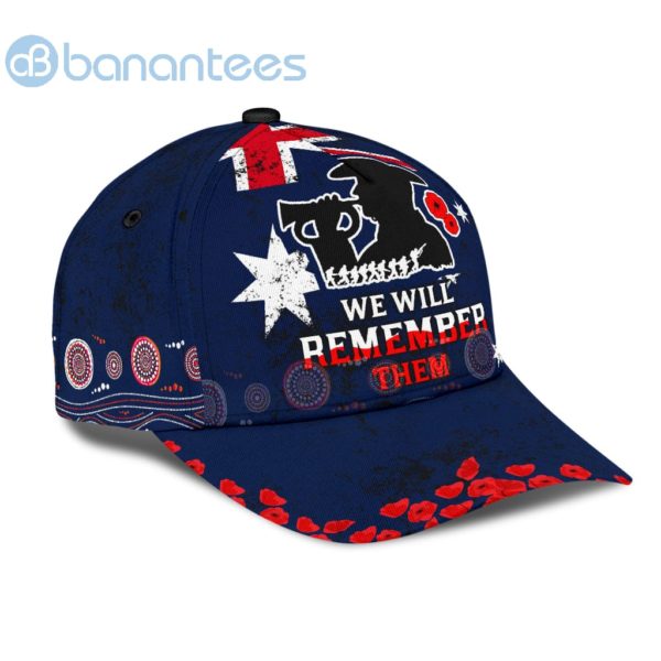Anzacay Australia We Will Remember Them Navy All Over Printed 3D Cap Product Photo