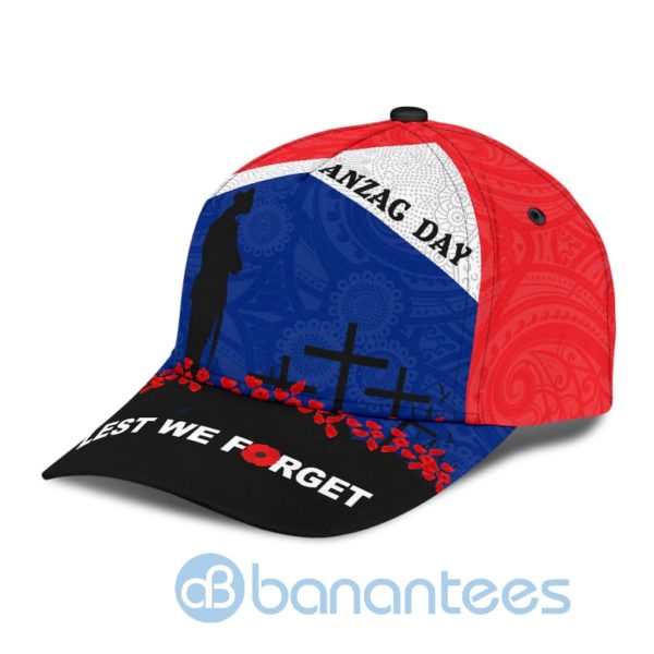 Anzacay Australian And New Zealand Rememberingay All Over Printed 3D Cap Product Photo