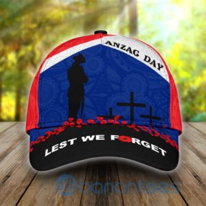 Anzacay Australian And New Zealand Rememberingay All Over Printed 3D Cap Product Photo