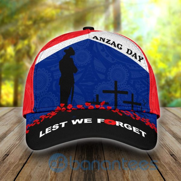 Anzacay Australian And New Zealand Rememberingay All Over Printed 3D Cap Product Photo