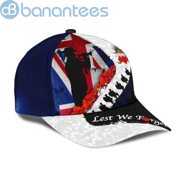 Anzacay Customized Name Lest We Forget Australia Flag All Over Printed 3D Cap Product Photo