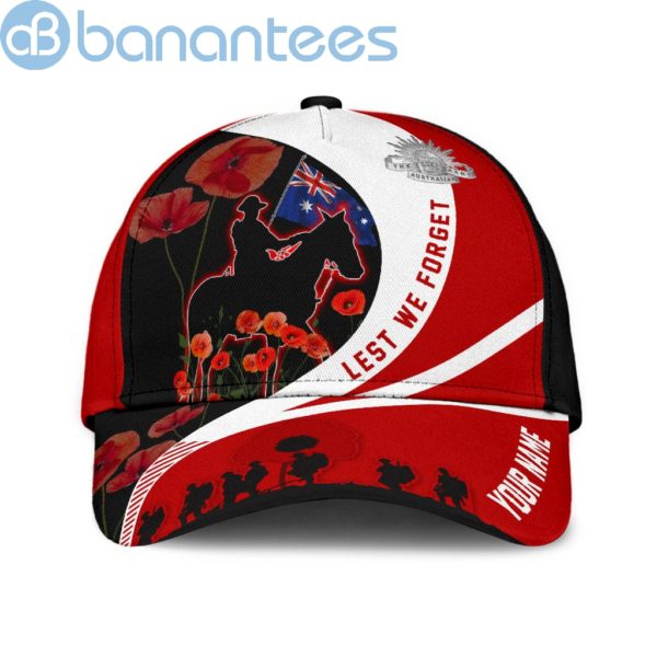Anzacay Customized Name Lest We Forget Remembrance All Over Printed 3D Cap Product Photo