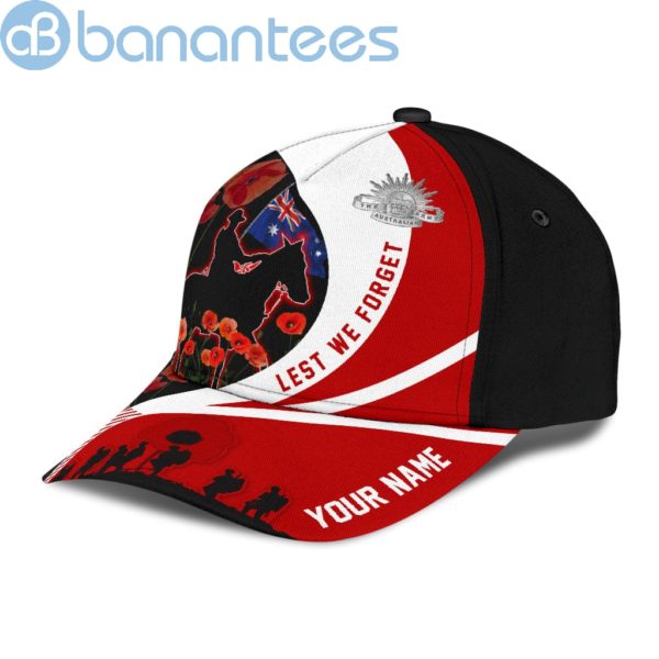 Anzacay Customized Name Lest We Forget Remembrance All Over Printed 3D Cap Product Photo