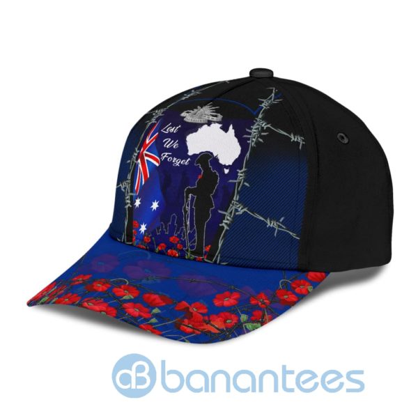 Anzacay Lest We Forget Australia Flag All Over Printed 3D Cap Product Photo