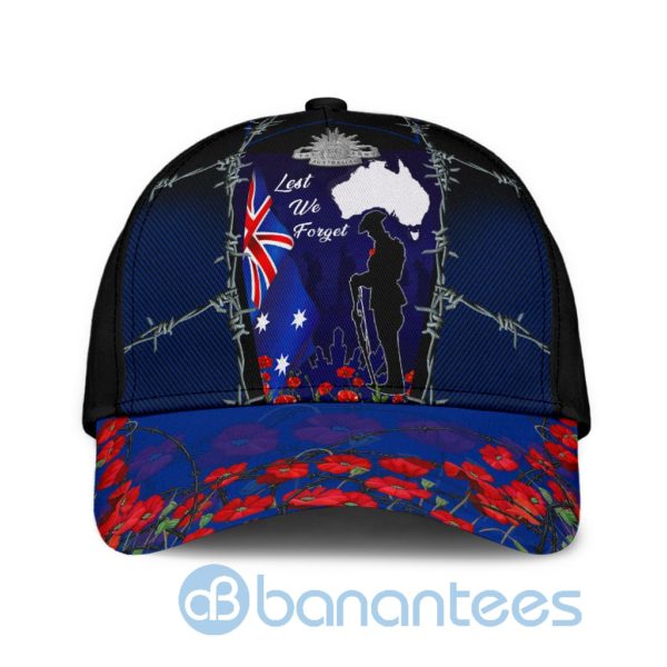 Anzacay Lest We Forget Australia Flag All Over Printed 3D Cap Product Photo
