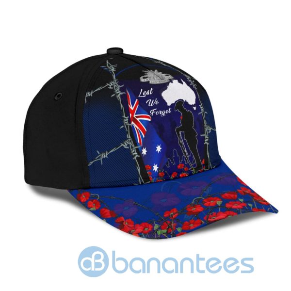Anzacay Lest We Forget Australia Flag All Over Printed 3D Cap Product Photo
