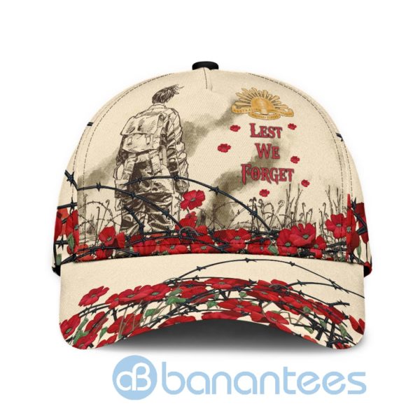 Anzacay Lest We Forget Flowers 3D All Over Printed 3D Cap Product Photo