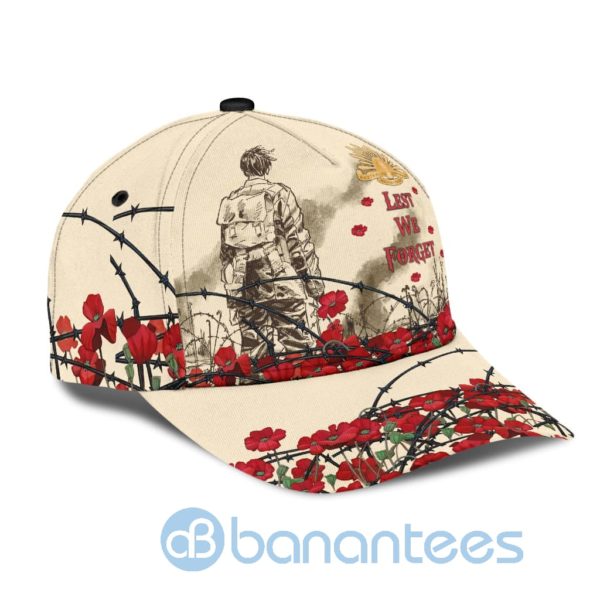 Anzacay Lest We Forget Flowers 3D All Over Printed 3D Cap Product Photo