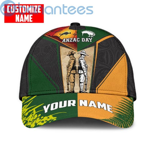 Anzacay Lest We Forget Kiwi And Australia Soldier All Over Printed 3D Cap Product Photo