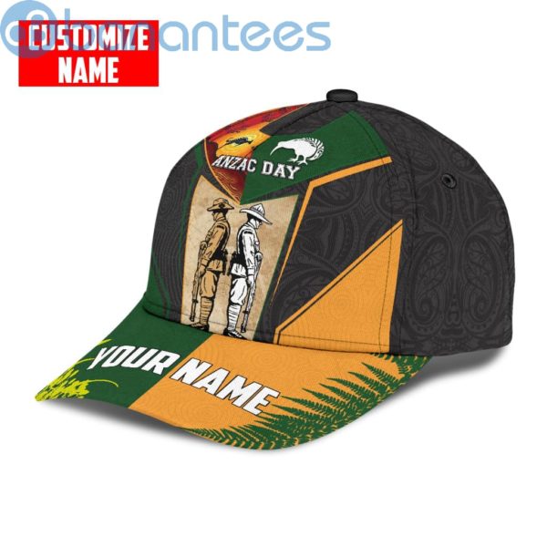 Anzacay Lest We Forget Kiwi And Australia Soldier All Over Printed 3D Cap Product Photo