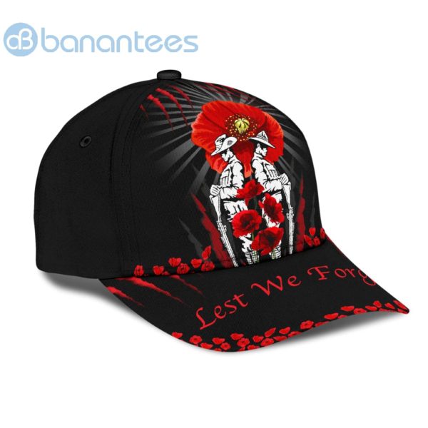 Anzacay Lest We Forget Poppy All Over Printed 3D Cap Product Photo