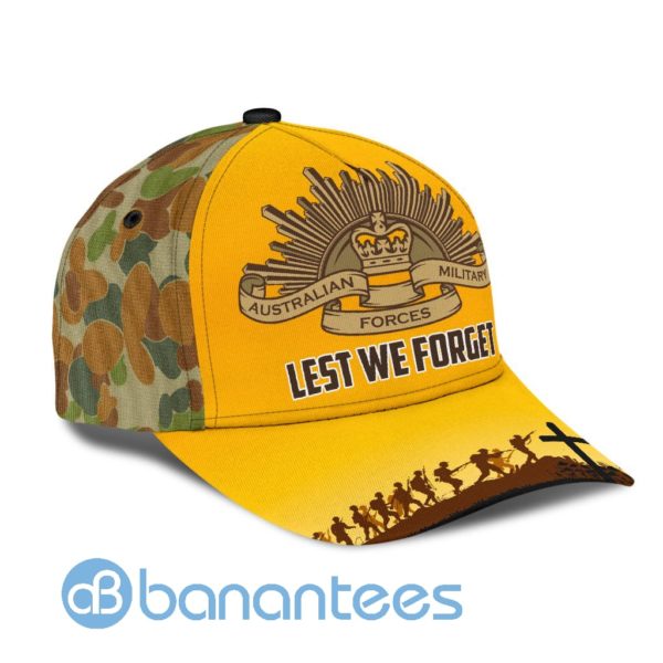 Anzacay Lest We Forget Printed 3D Cap Product Photo