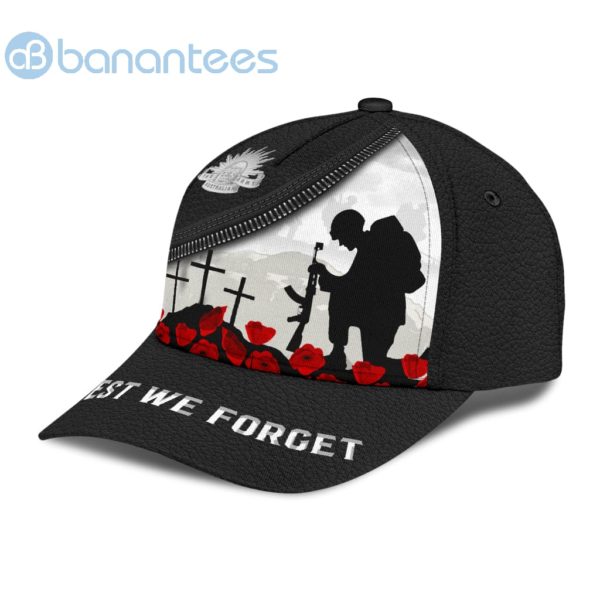 Anzacay Lest We Forget Remember All Over Printed 3D Cap Product Photo