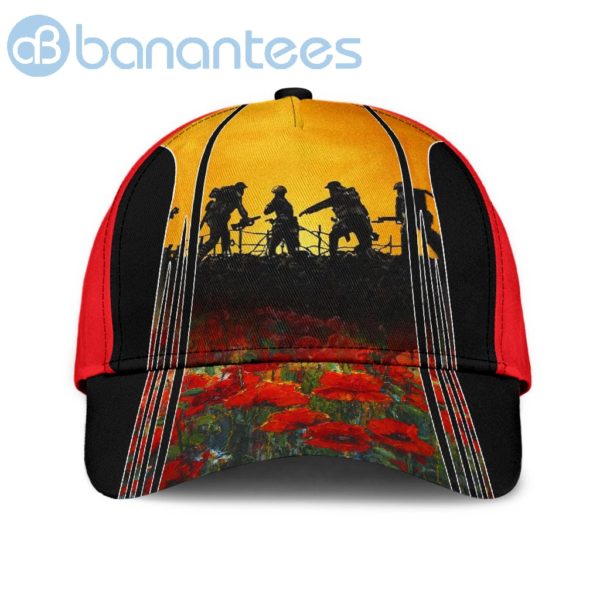 Anzacay Old Soldier Poppy All Over Printed 3D Cap Product Photo