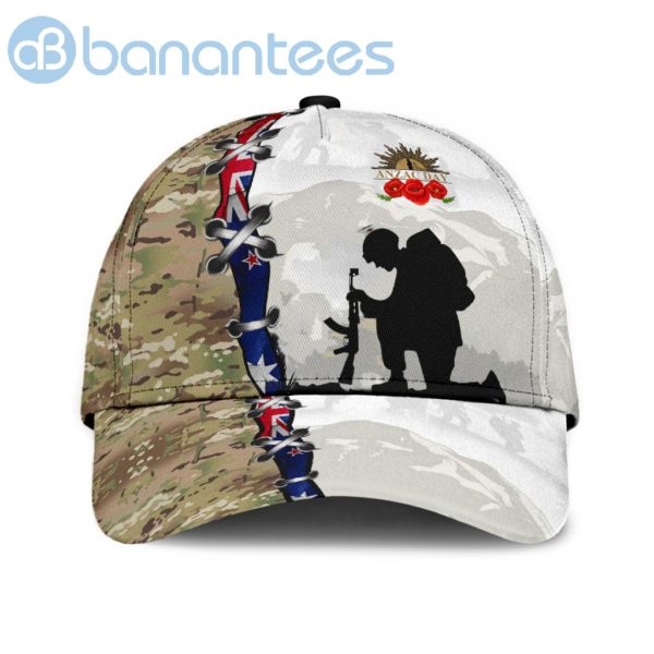 Anzacay Remember Camo White All Over Printed 3D Cap Product Photo