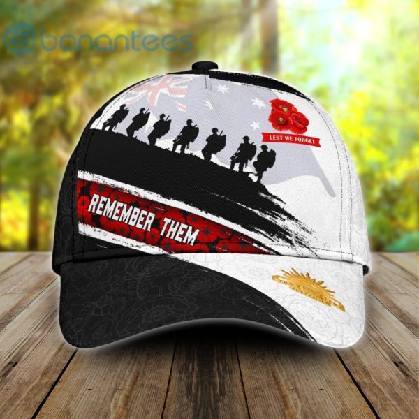 Anzacay Remember Them Australia Flag All Over Printed 3D Cap Product Photo