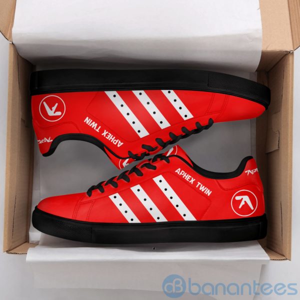 Aphex Twin Red Low Top Skate Shoes Product Photo