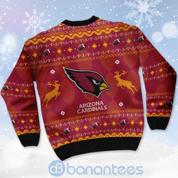 Arizona Cardinals American Football Black Ugly Christmas 3D Sweater Product Photo