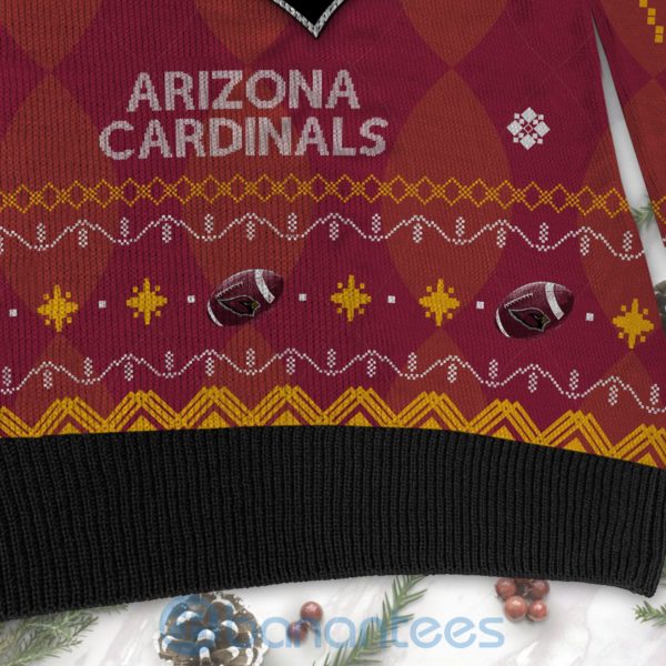 Arizona Cardinals American Football Black Ugly Christmas 3D Sweater Product Photo
