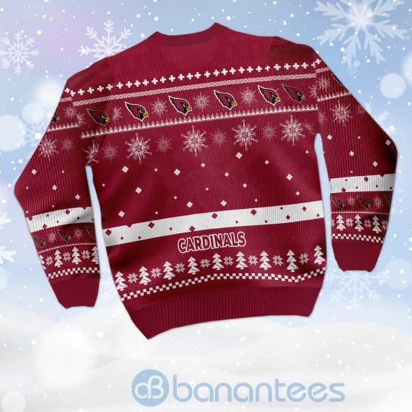 Arizona Cardinals Funny Charlie Brown Peanuts Snoopy Ugly Christmas 3D Sweater Product Photo