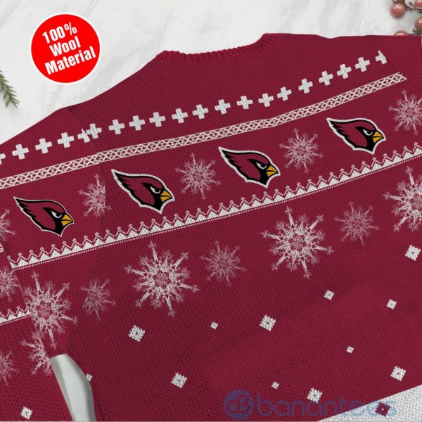Arizona Cardinals Funny Charlie Brown Peanuts Snoopy Ugly Christmas 3D Sweater Product Photo