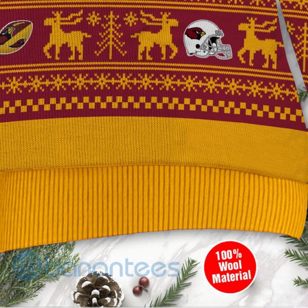 Arizona Cardinals Grateful Dead SKull And Bears Custom Name Uglu Christmas 3D Sweater Product Photo