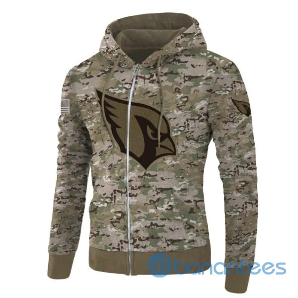 Arizona Cardinals Hoodie Camo Printed 3D Pullover All Over Printed 3D Hoodie Zip Hoodie Product Photo
