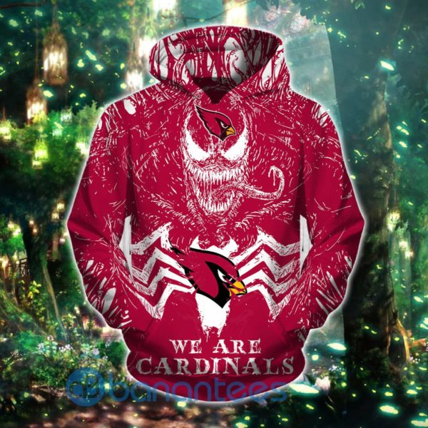 Arizona Cardinals Hoodies 3D, 3D Zip Hoodie Product Photo
