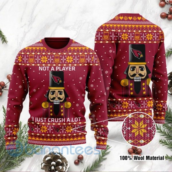 Arizona Cardinals I Am Not A Player I Just Crush Alot Ugly Christmas 3D Sweater Product Photo