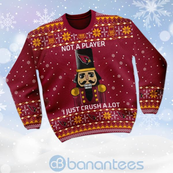 Arizona Cardinals I Am Not A Player I Just Crush Alot Ugly Christmas 3D Sweater Product Photo