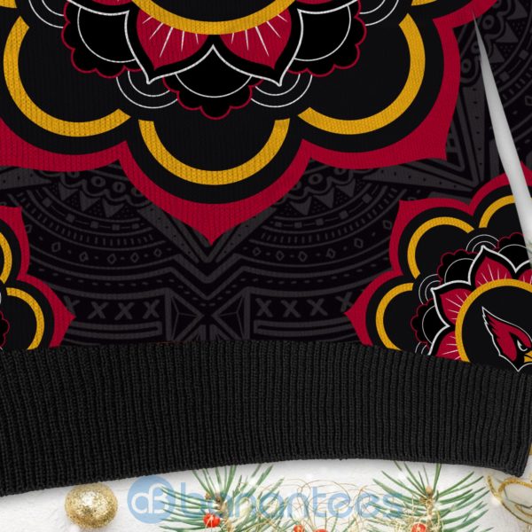 Arizona Cardinals Mandala Logo Ugly Christmas 3D Sweater Product Photo